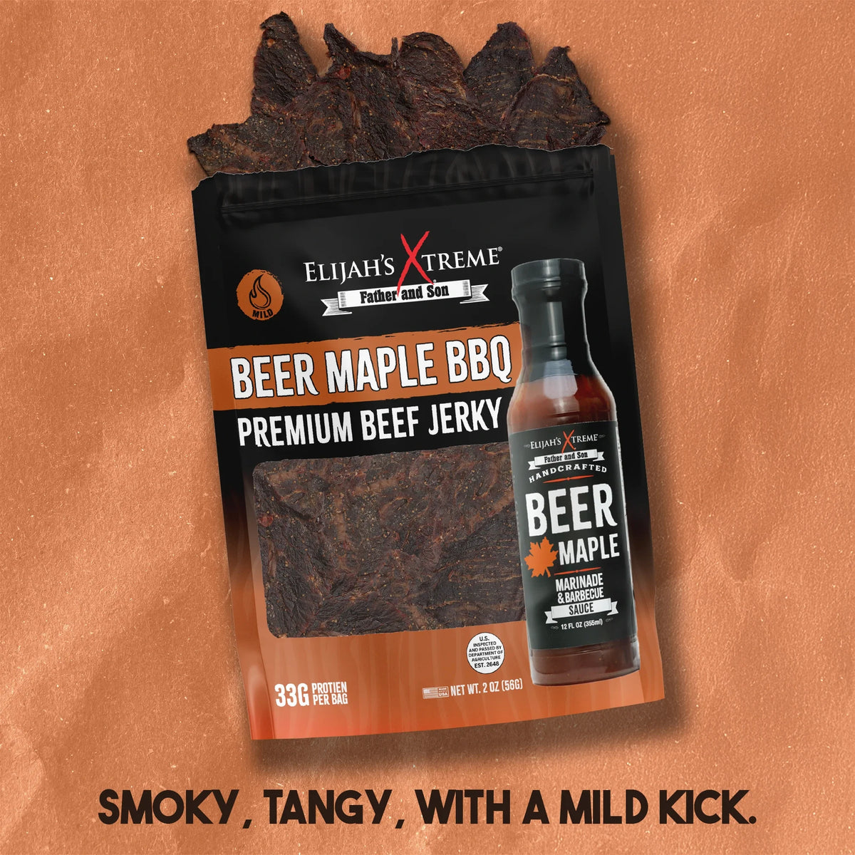 Beer Maple BBQ Beef Jerky - 6 bags (1lb) - view 4