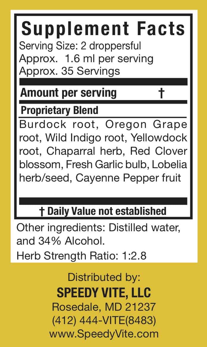 Natural Blood Cleanser Drops (2 fl oz) - Organic & Wildcrafted - view 2