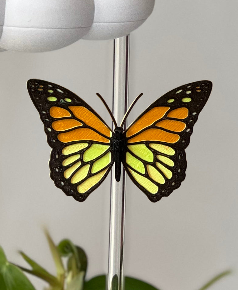 Original Dripping Rain Cloud with Orange Butterfly Charm - view 6