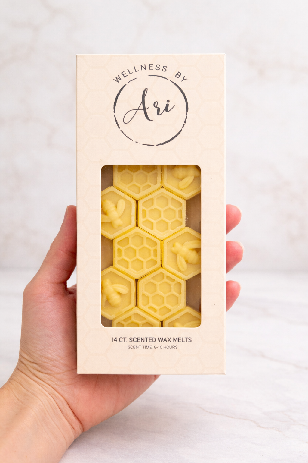 Beeswax Wax Melts - Breathe, Awaken, Inhale, Relax, Refresh, Calm - view 2