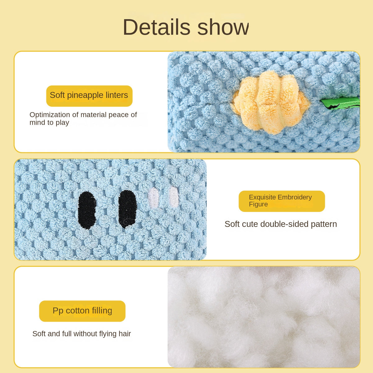 Dog Hammer Toy Self-Entertainment Durable Chew Rope Knot with Sound for Small Dogs, Golden Retriever, Teddy Pet Supplies - im