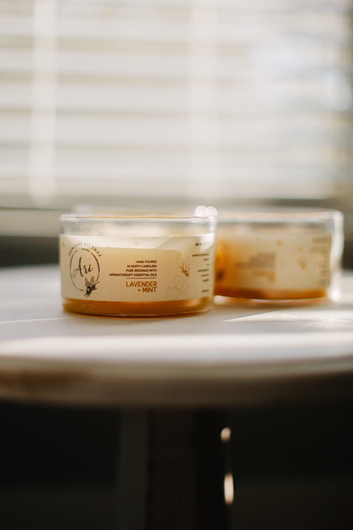 Lavender Mint Beeswax Candle |8 oz - view 2