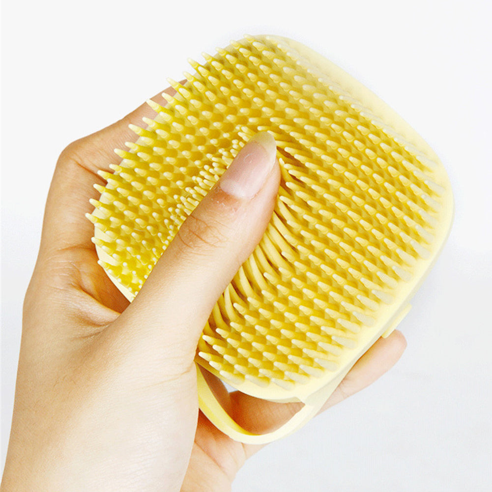 Pet Bath Brush Soft Silicone Comb Dogs Cats SPA Shampoo Massage Brush Shower Hair Grooming Tool - image 4