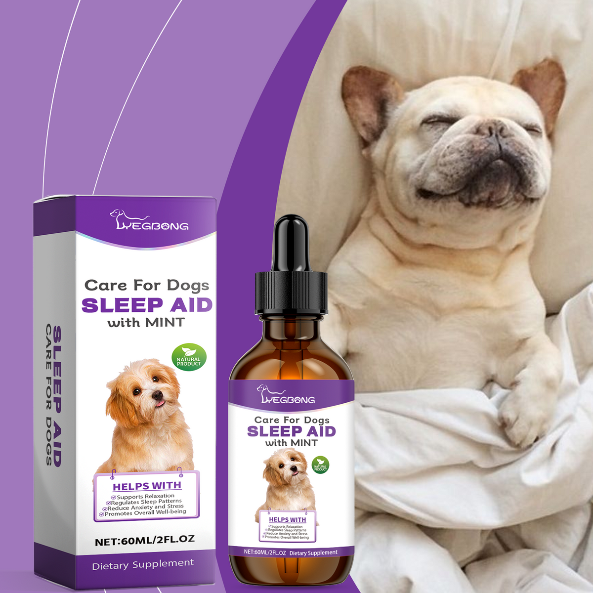 Dog Sleep Drops Pamper Dogs Sleeping At Night Pet Sleep Care Drops Supplement - image 2