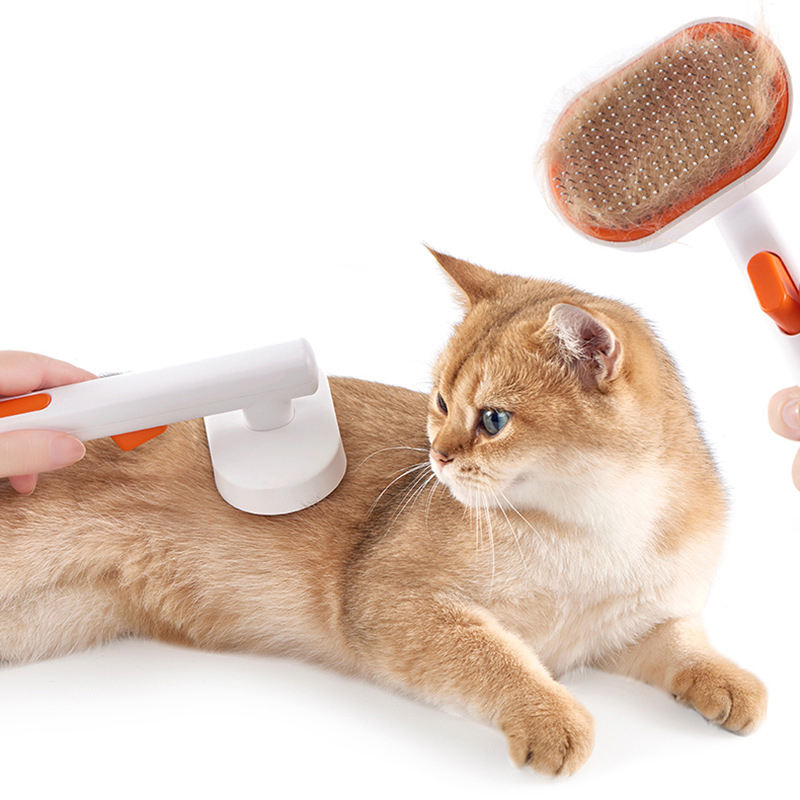 Pet comb pet hair removal brush cat and dog comb automatic hair removal and beauty brush - image 2