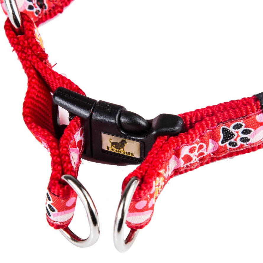 New Dog Paw Print Nylon Leash Collar (With Leash) Set Of Pet Supplies - image 3