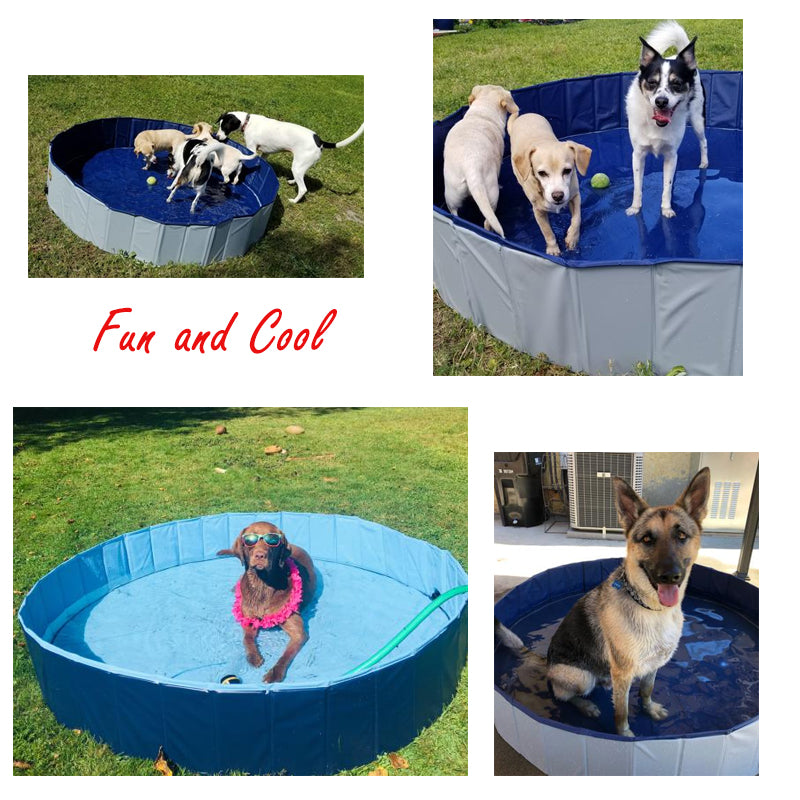 Foldable Dog Pool Pet Bath Summer Outdoor Portable Swimming Pools Indoor Wash Bathing Tub Collapsible Bathtub for Dogs Cats K