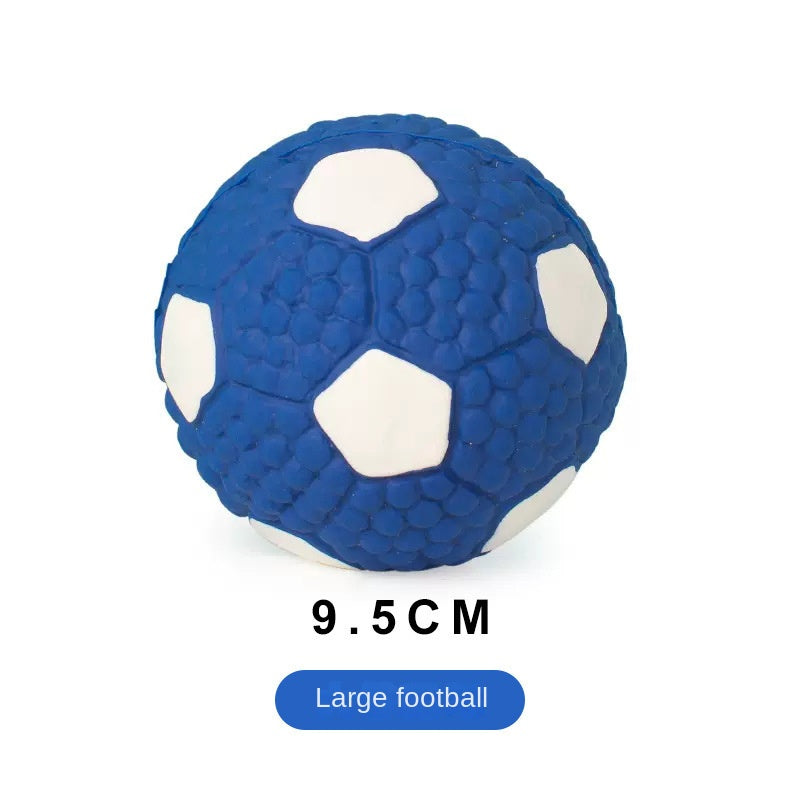 Chew Teeth Cleaning Sound Football Rugby Ball Thickened Durable Toy for Large Dogs Pet Latex Ball - image 8