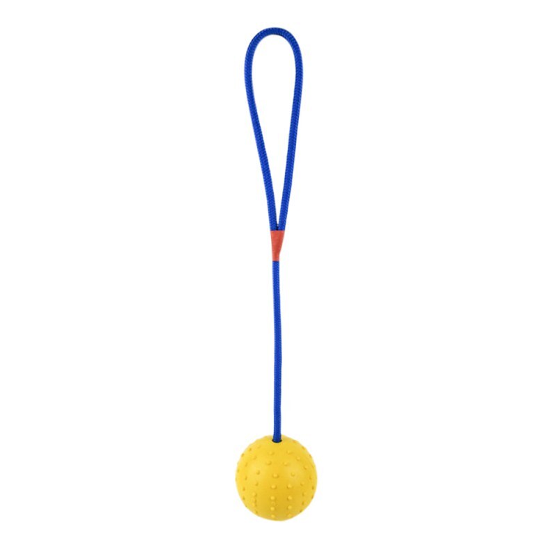 Pet Dogs Training Toy Natural Rubber Ball On Rope For Reward Fetch Play Interactive Funny Dog Toy Dog Training Supplies - ima