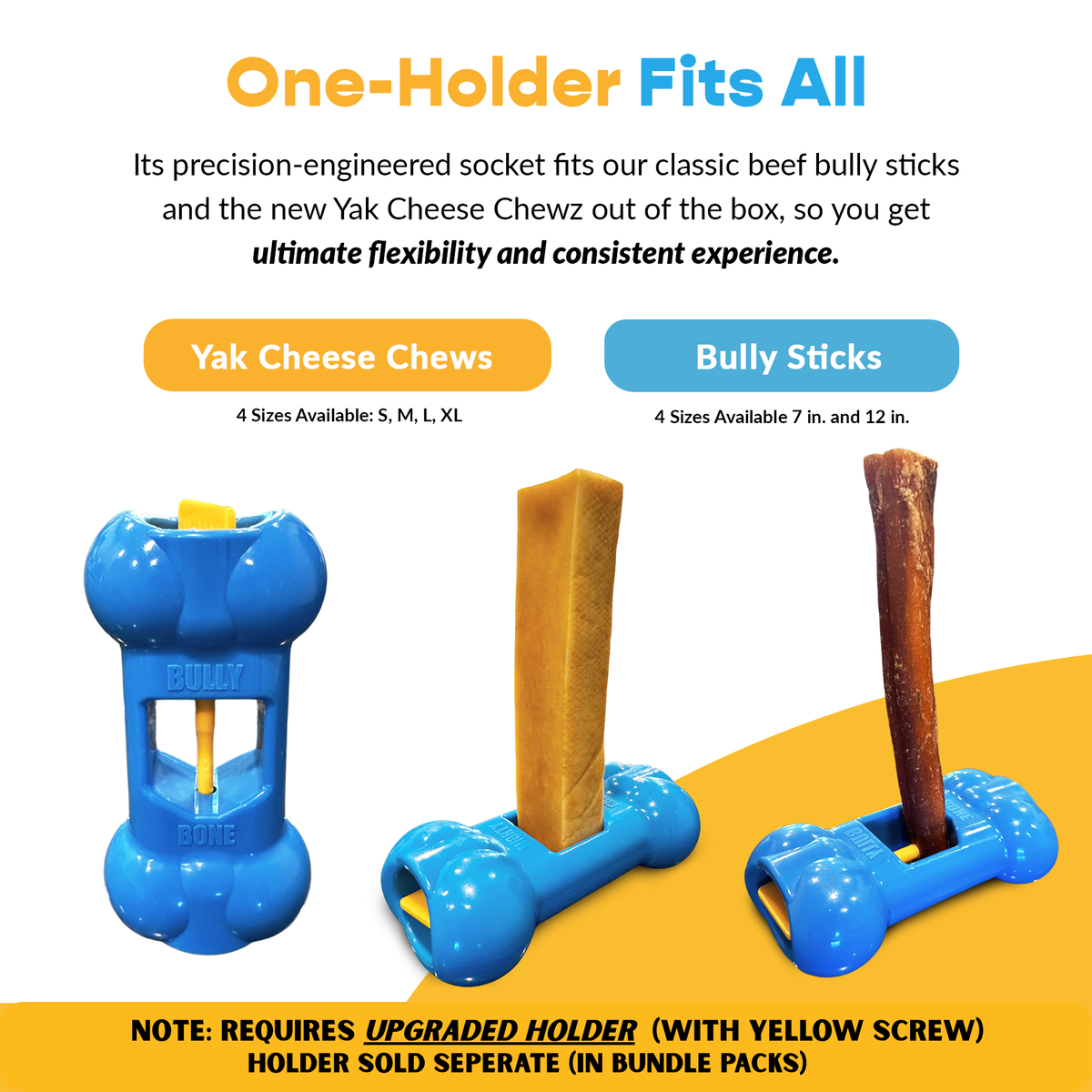 Large Yak Cheese, Bully Stick, and Bully Bone Pro Combo Pack - image 2