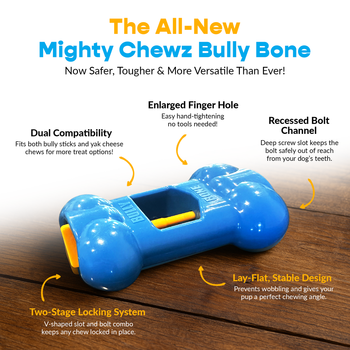 Large Yak Cheese, Bully Stick, and Bully Bone Pro Combo Pack - image 3