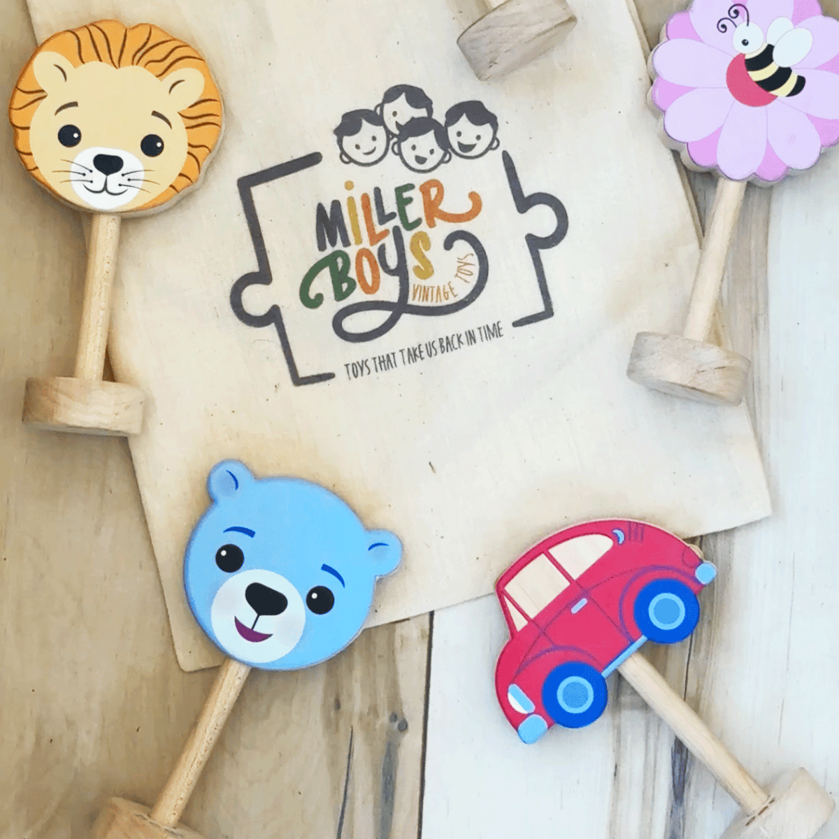 Grasp & Giggle Car Rattle - Made in the USA 🇺🇸 - view 2