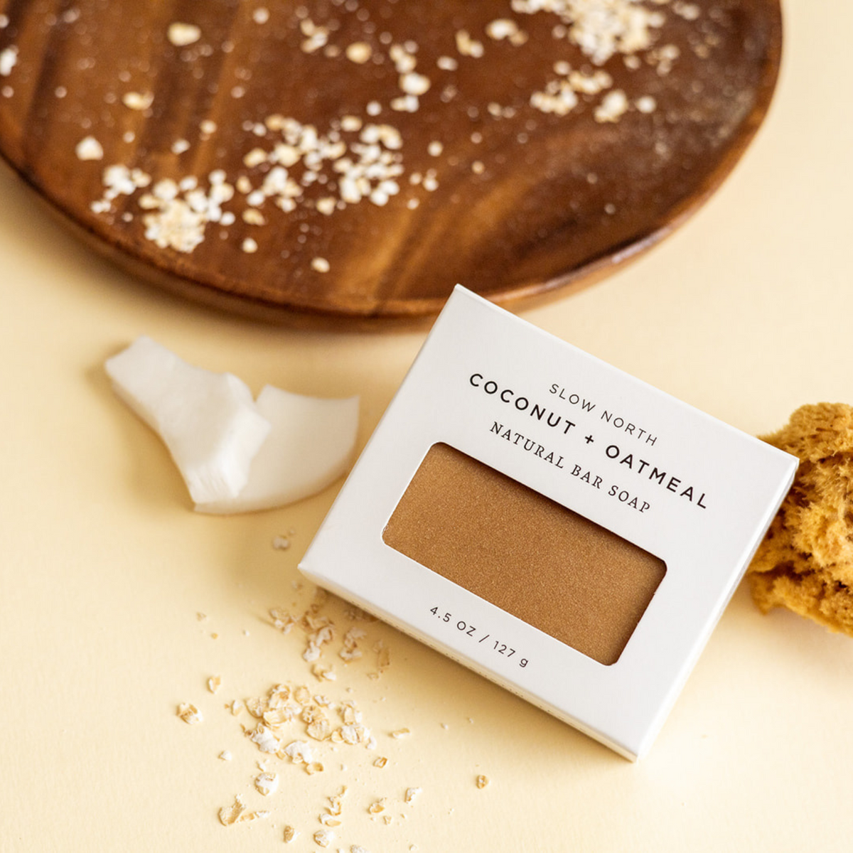 Coconut + Oatmeal - Natural Bar Soap - view 4