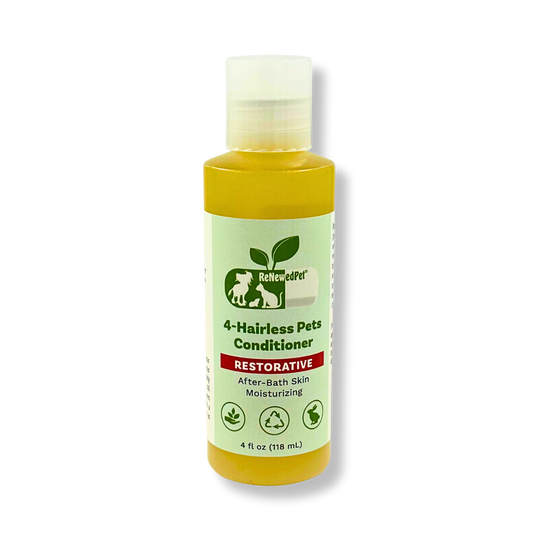 4-HAIRLESS PETS RESTORATIVE CONDITIONER - FULL SIZE 4 OZ. ($5.98/oz.)