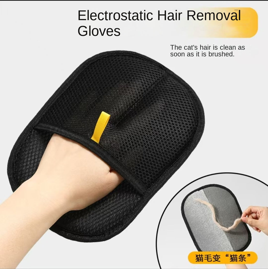 Pet Electrostatic Hair Removal Glove for Dogs Bidirectional Grooming Brush Anti-Static Cat Hair Glove