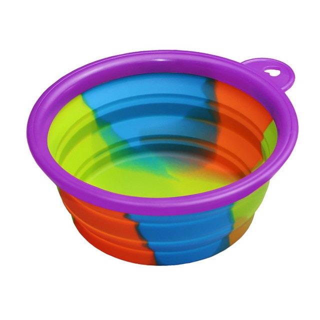 Portable Folding Silicone Dog Travel Bowl – Water & Food - image 11