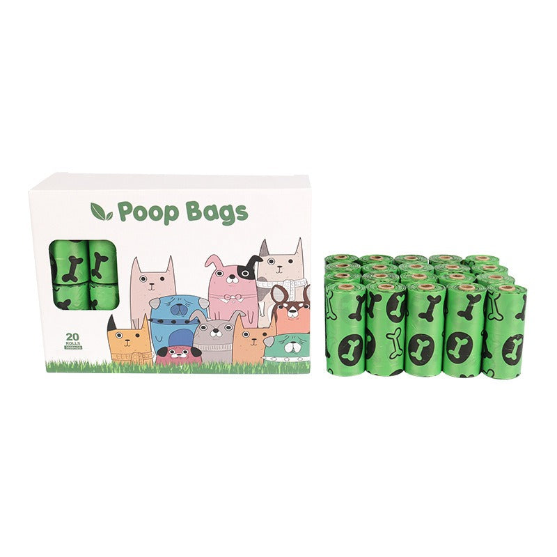 Orange and green pet garbage bags for dogs to pick up feces and defecate - image 3
