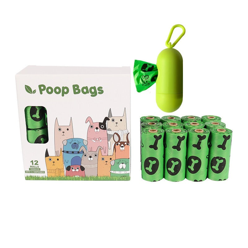 Orange and green pet garbage bags for dogs to pick up feces and defecate - image 7