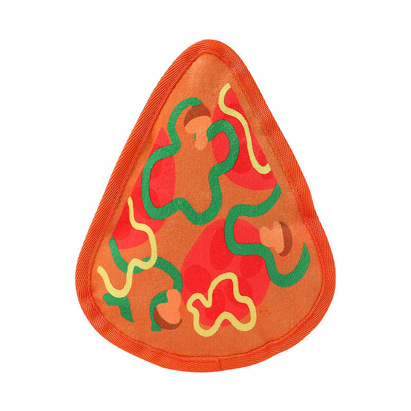 Durable Dog Toy for Chewing, Playing, and Teeth Cleaning - Fun Squeaky Anti-Boredom Design in Hamburger and French Fries Shap