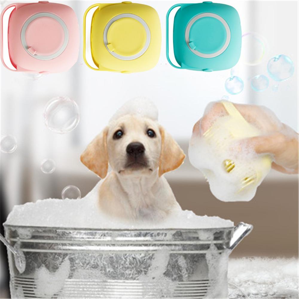 Pet Bath Brush Soft Silicone Comb Dogs Cats SPA Shampoo Massage Brush Shower Hair Grooming Tool