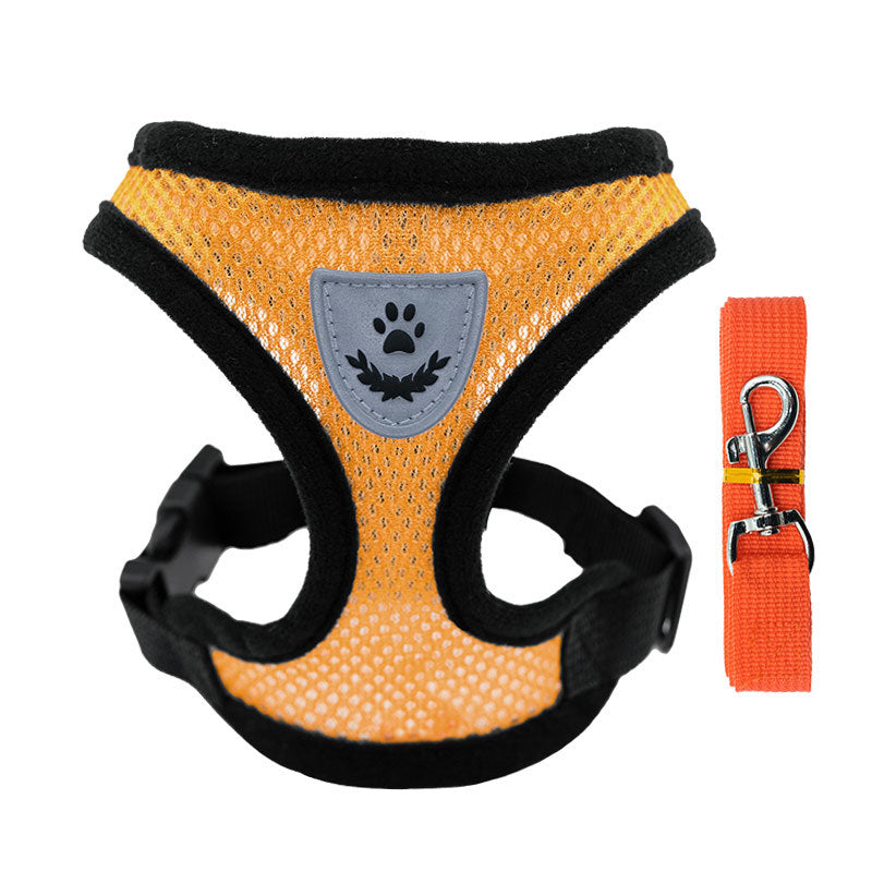 Adjustable pet harness set (small dogs/cats): vest, collar, leash. Fits French Bulldogs, Chihuahuas, etc. - image 7