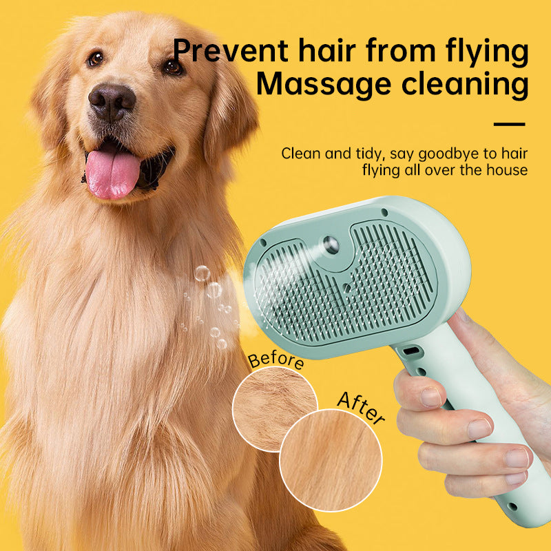 Upgraded Pet Electric Grooming Comb, Steam Hair Removal & Cleaning Set, Styling Accessories for Dogs & Cats - image 9