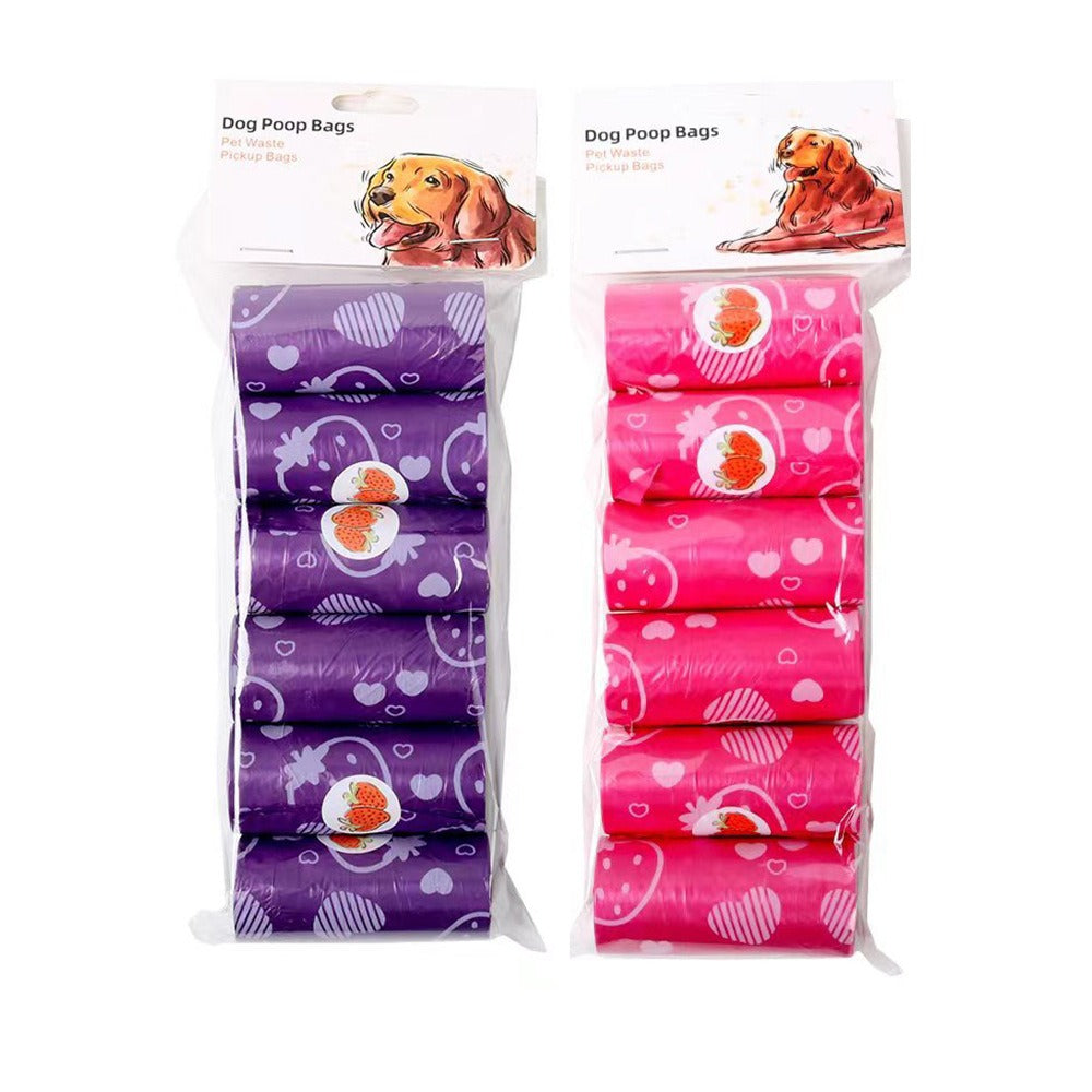 Biodegradable Dog Waste Bags – 6 Rolls, Cute Designs - image 7
