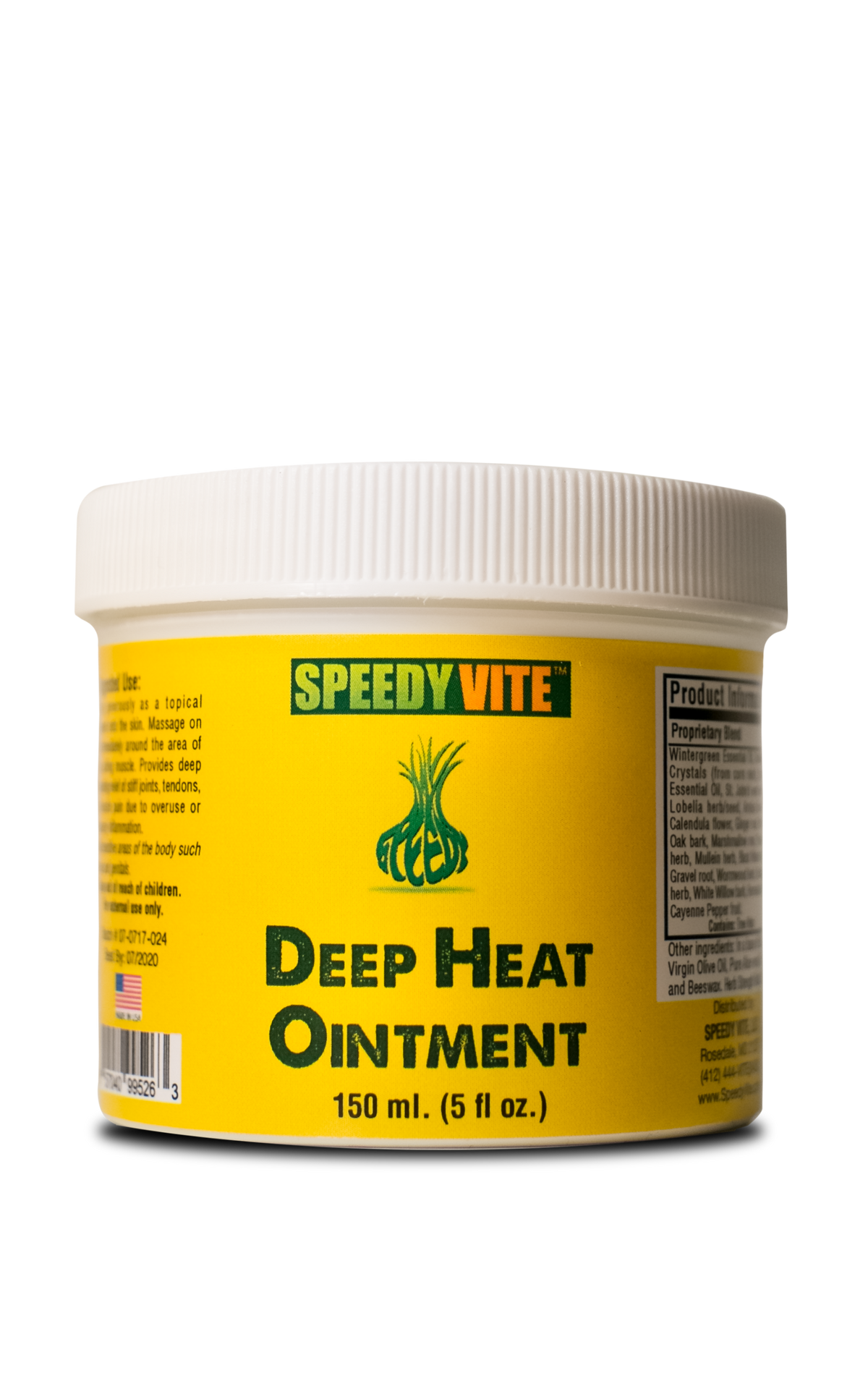 Deep Heat Muscle Ointment (5 oz) - Menthol, Arnica & Cayenne - 1x 5oz, CASE OF 6x 5oz