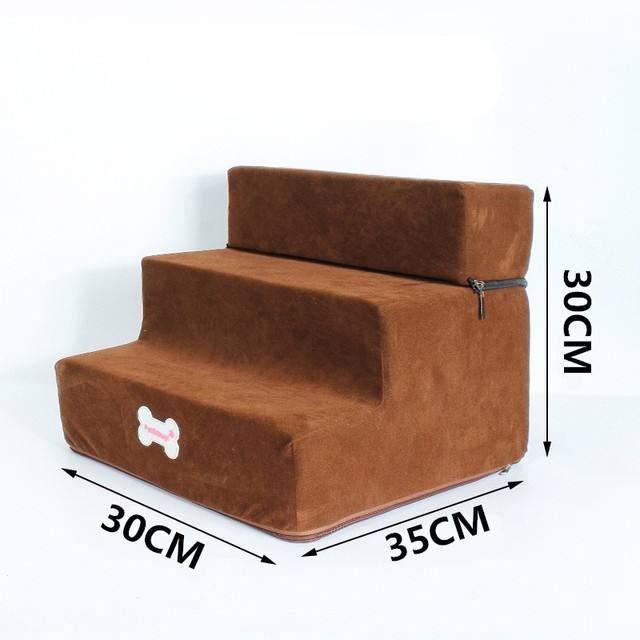 Dog Stairs Pet Climbing Ladder Sponge Steps Small Dogs Teddy On The Sofa Bed Climbing Ladder - image 8