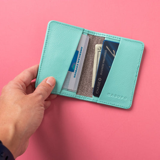Compact Bifold with RFID Protection - Baby Blue — CASUPO