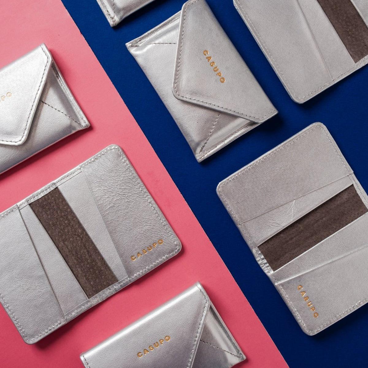Compact Bifold with RFID Protection - Silver — CASUPO
