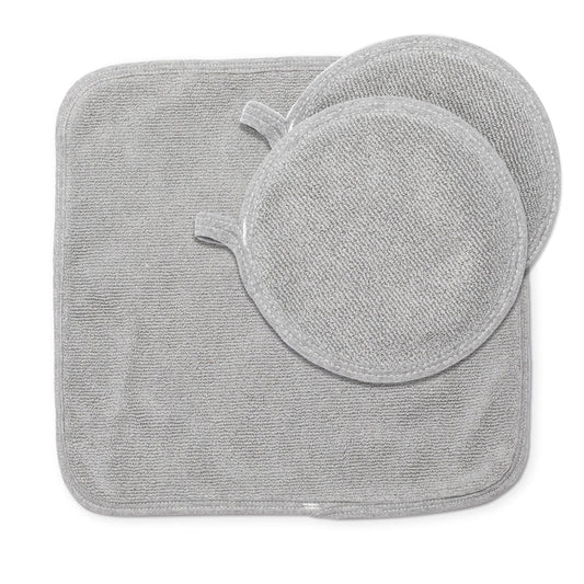 Cook & Clean Bundle 100% Cotton Dish Drying Mat 16" x 18.5", (2) 100% - Cook & Clean Bundle 100% Cotton Dish Drying Mat 16" x