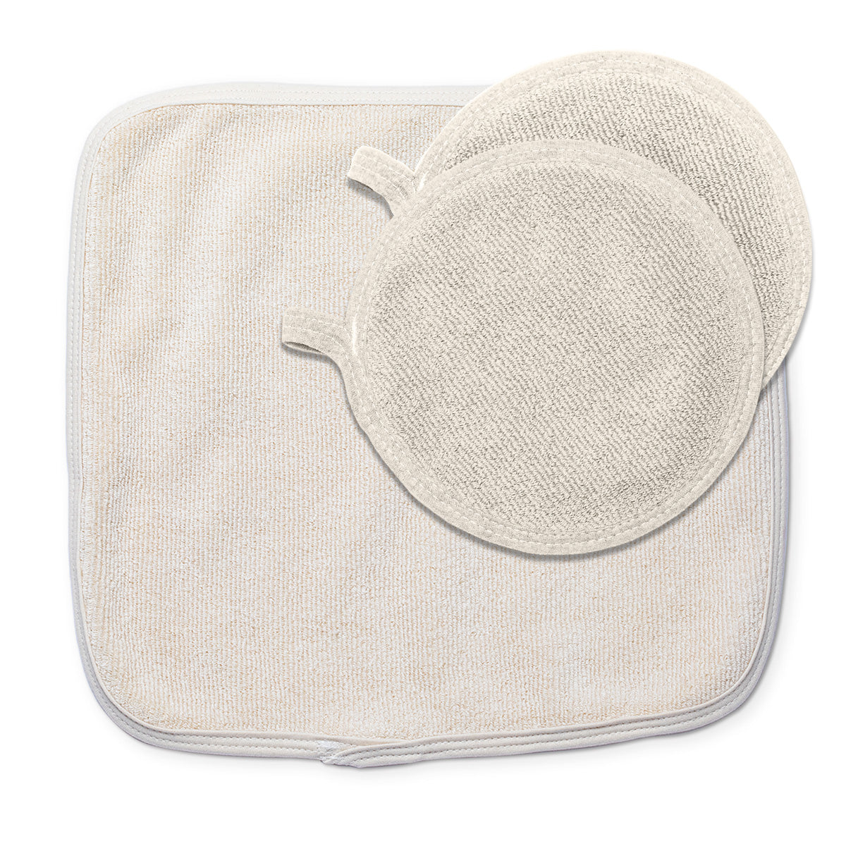 Cook & Clean Bundle 100% Cotton Dish Drying Mat 16" x 18.5", (2) 100% - Cook & Clean Bundle 100% Cotton Dish Drying Mat 16" x