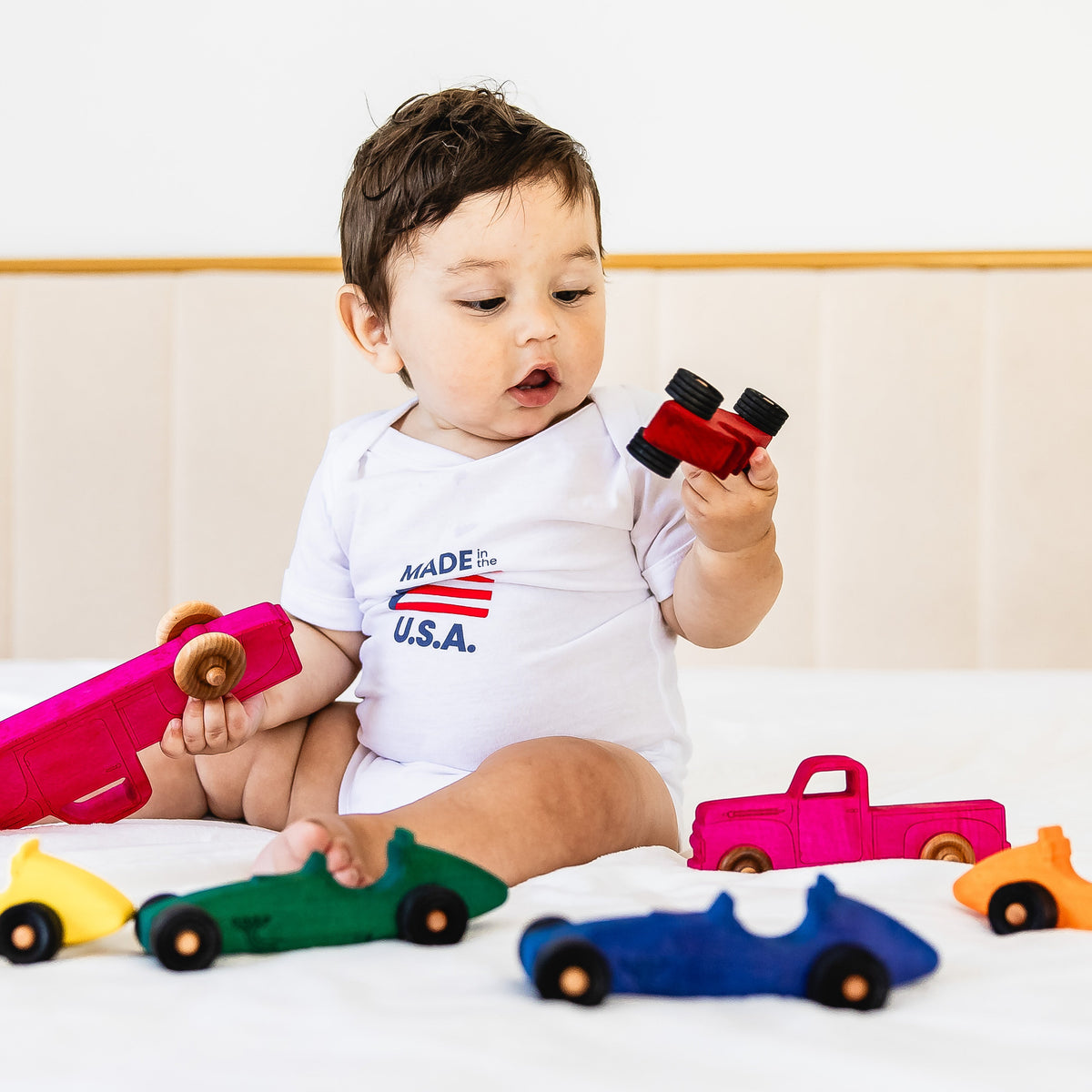 Dyed Maple Wooden Indy Car Set | Made in the USA 🇺🇸 — Miller Boys Vintage Toys