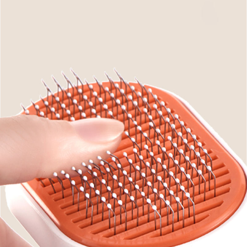 Pet comb pet hair removal brush cat and dog comb automatic hair removal and beauty brush - image 3