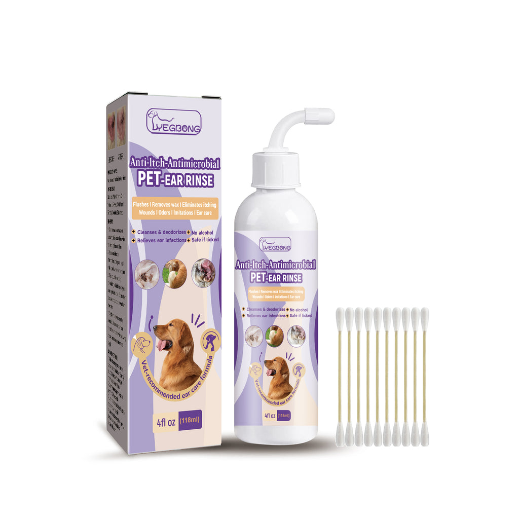 Pet Ear Cleaner, Cats And Dogs Relieves Ear Canal Odors Cleaning Earwax Ear Wash Drops - image 3