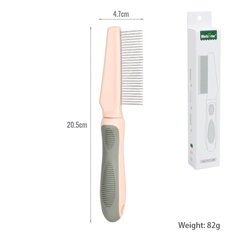 Pet Comb Hair Removal Long Needle Comb Flea Comb Knot Hair Removal Comb Dog Comb Pet Supplies - image 12