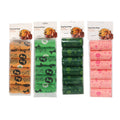 Biodegradable dog waste bags, 6 rolls with cute designs, eco-friendly