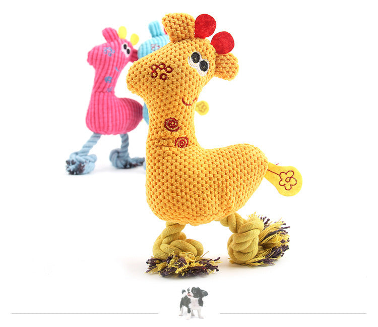 Pet Toys Plush Corn Kernels Sounding Fawn Dog Molars Large Dog Toys Resistant to Bite Pet Supplies - image 2