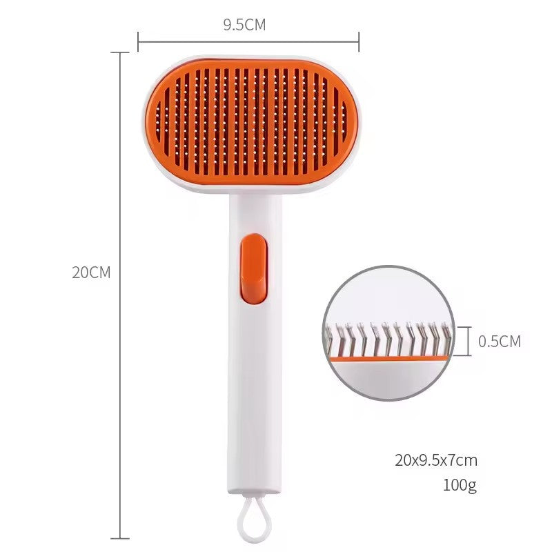 Pet comb pet hair removal brush cat and dog comb automatic hair removal and beauty brush - image 4