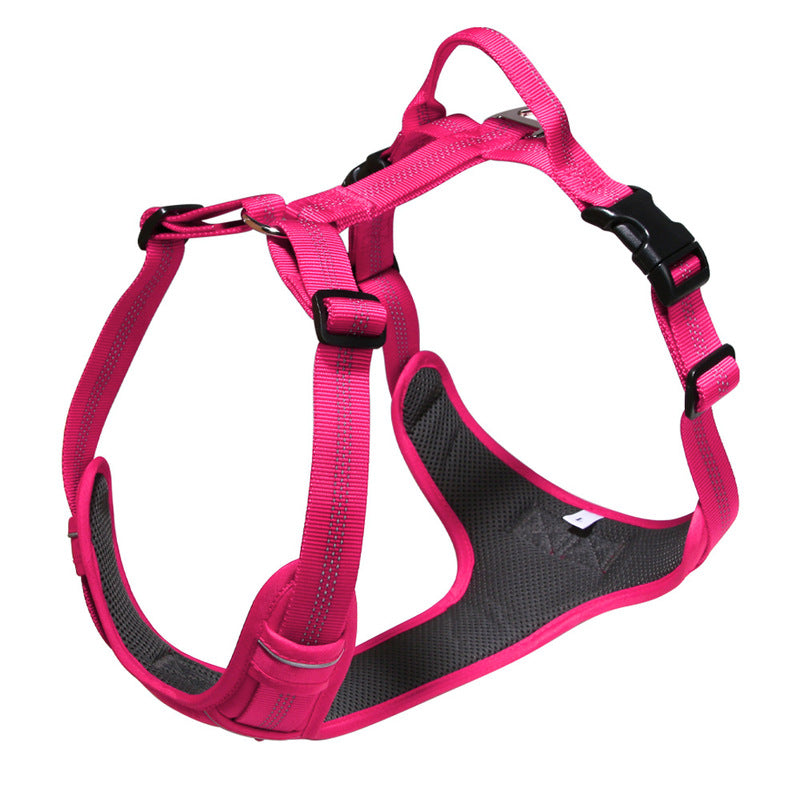 Breathable Reflective Dog Harness Vest, Outdoor No-Pull Escape-Proof Harness with Leash for Large & Medium Dogs - image 2
