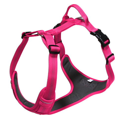 Breathable Reflective Dog Harness Vest, Outdoor No-Pull Escape-Proof Harness with Leash for Large & Medium Dogs - image 2