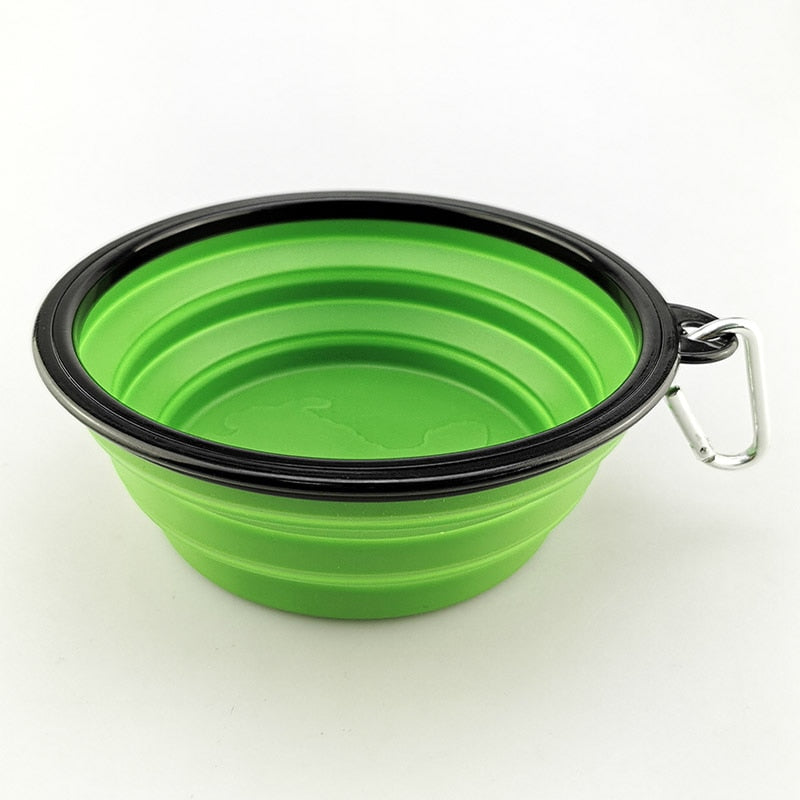 1000ML Pet Bowl Folding Silicone Travel Dog Bowls Walking Portable Water Bowl For Small Medium Dogs Cat Bowls Pet Eating Dish