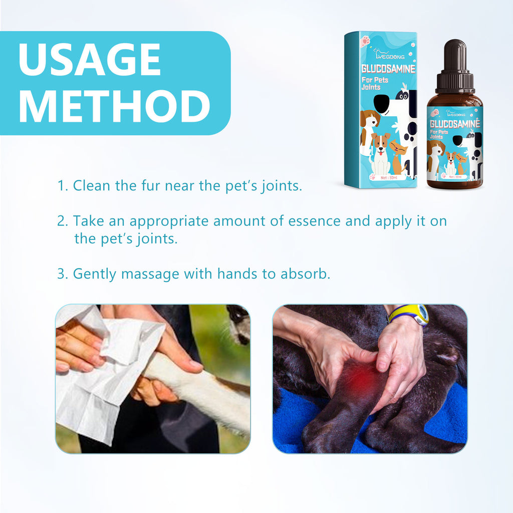 Pet Glucosamine Drops Relieve Pain Of Bones And Joints For Pets Body Care For Cats And Dogs - image 7