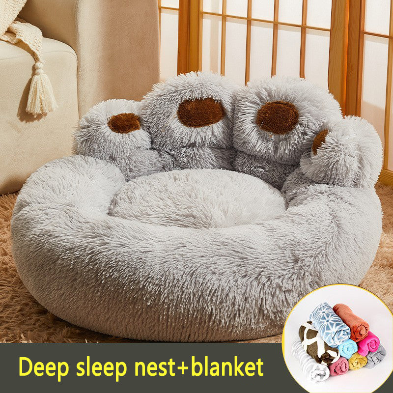 Dog Winter Warm Deep Sleep Small Dogs Mattress Teddy Nest Removable And Washable Pet Dog Supplies - image 5