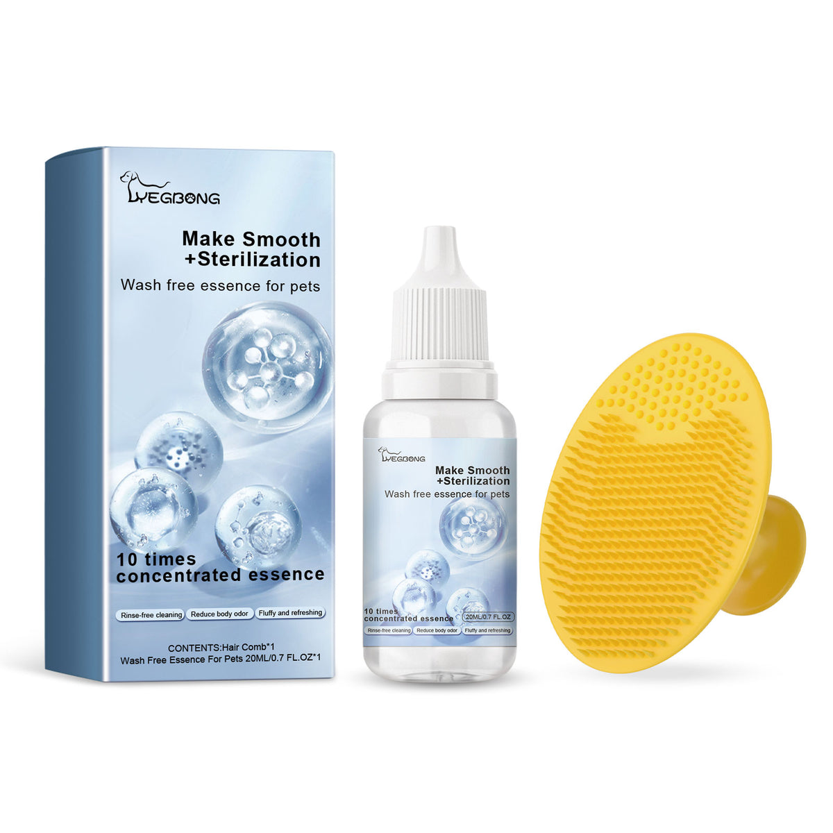 Pet Leave-In Serum Set For Cats And Dogs To Clean Hair Fluffy, Soft And Fragrance Care Essence - image 2