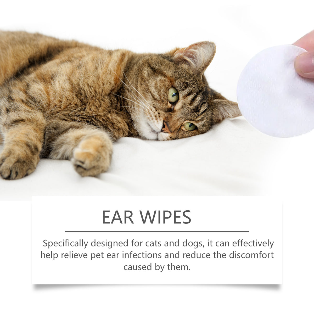 Ear Cleaning Pad For Cats And Dogs Soothes Pet Ear Canal Discomfort And Cleans Ear Dirt - image 4