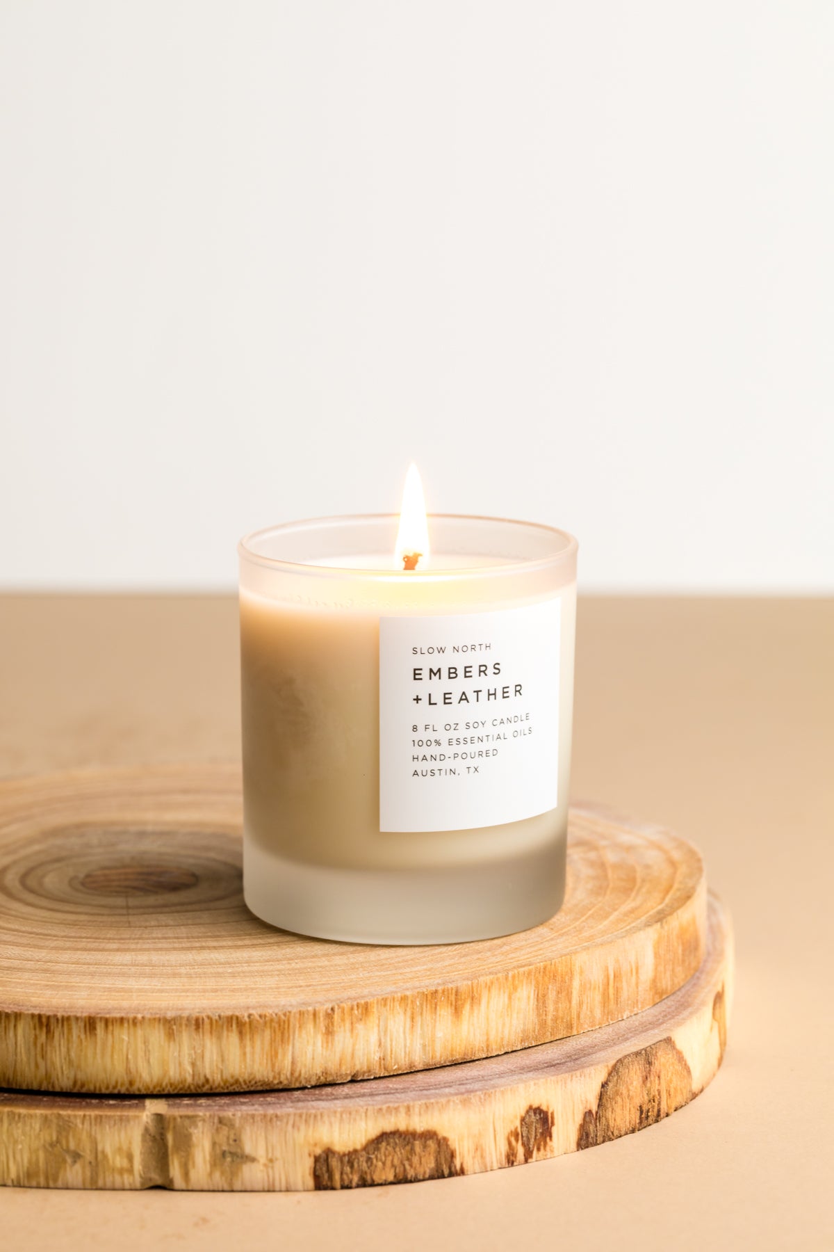 Embers + Leather - Signature Candle (Vetiver + Cedar + Patchouli) - view 7