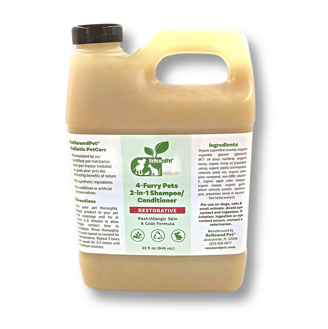 4-FURRY PETS 2-IN-1 * RESTORATIVE SHAMPOO & CONDITIONER - view 4