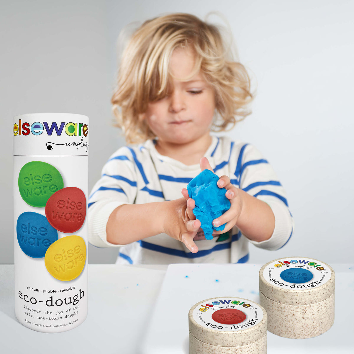 Eco-Dough (4-Pack) – Natural, Non-Toxic Multi-Colors — elseware unplug